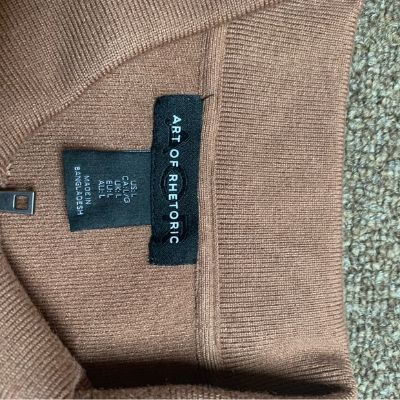 Art of rhetoric cardigan - Brown - Picture 3 of 5